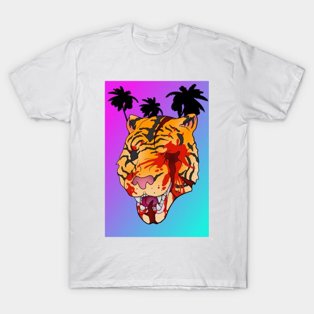 TIGER BLOOD MASK T-Shirt by NeoDesign